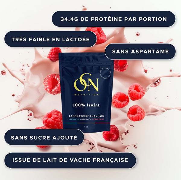 100% isolat framboise