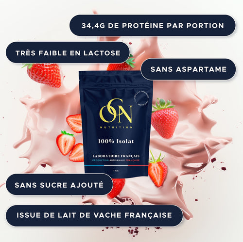 100% isolat fraise
