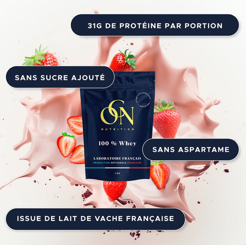 100% whey strawberry