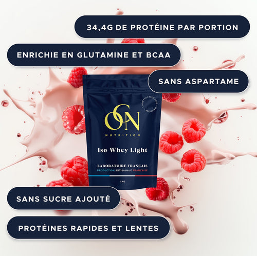 Iso whey light framboise